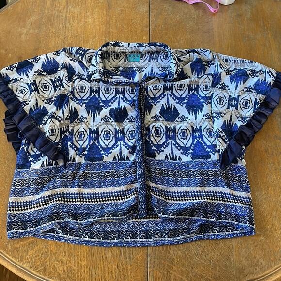 Kas Designs Batwing Blouse Women's Size Medium - Picture 13 of 13